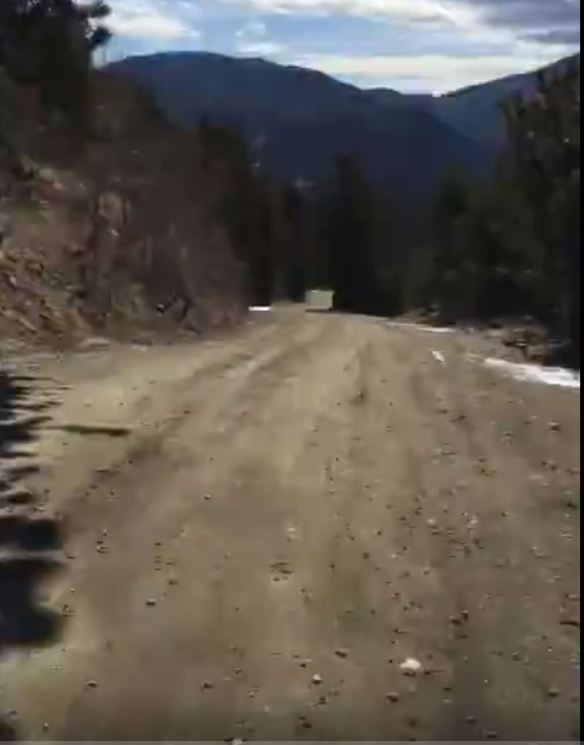 Dirt road downhill